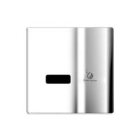 Concealed WC Sensor With Push Button Chrome Finish